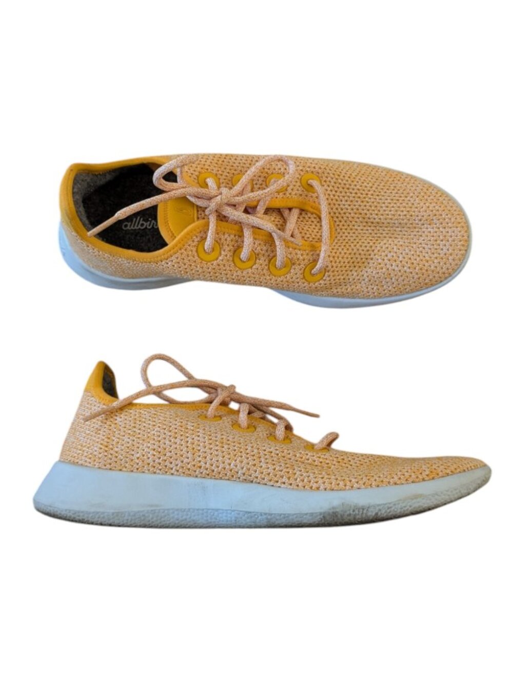 Allbirds Tree Runner Men's 9 Sol Orange Yellow Eucalyptus Knit Breathable Shoes